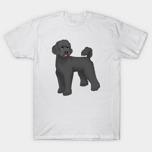 Black Portuguese Water Dog T-Shirt by millersye
